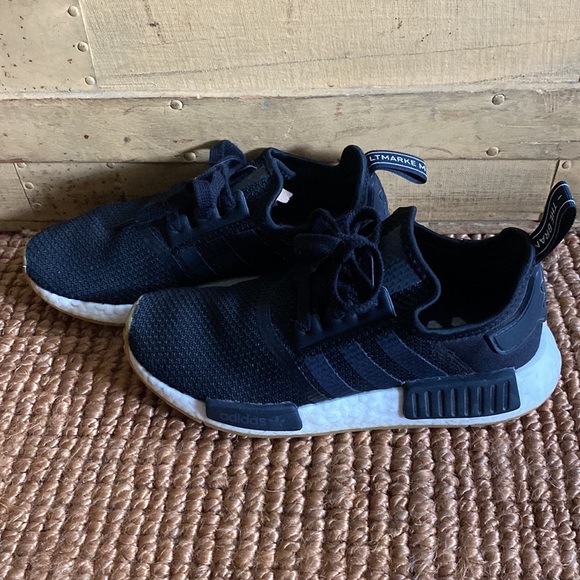 ADIDAS ORIGINALS NMD R1 BLACK TRAINERS WORKOUT SNEAKERS SHOES 5.5 MALE 7.5 WOMAN - Picture 13 of 16